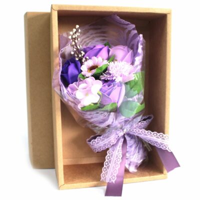 Bouquet Fleurs de savon - Violet